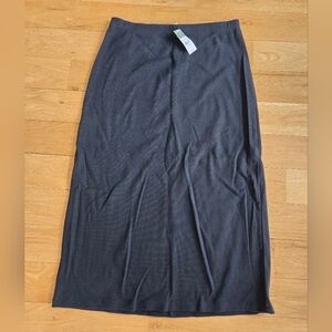 UpWest Ribbed Midi Skirt Black L